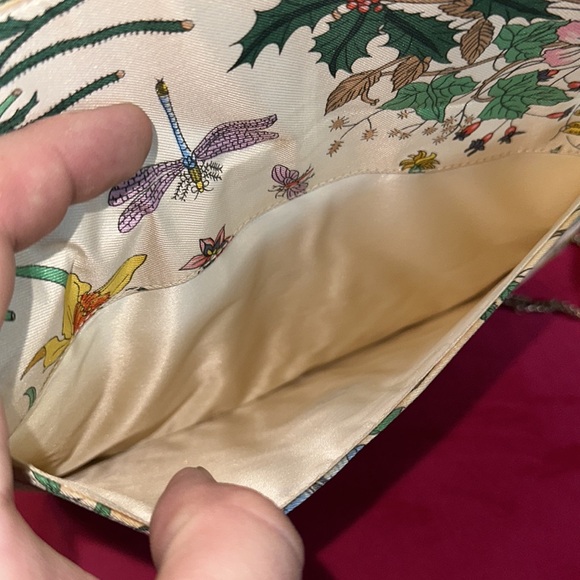 Gucci flora bloom wallet on chain mini crossbody purse interlocking GG chain - Picture 12 of 16